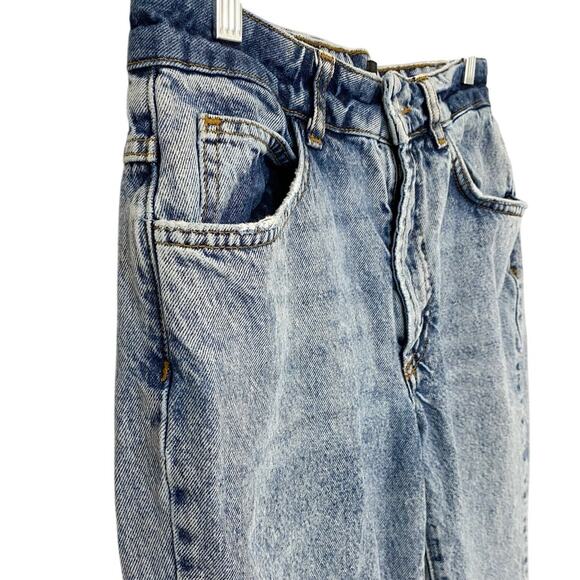 BDG Urban Outfitters High Waisted Distressed Straight Raw‎ Frayed Hem Jeans - 26 - Picture 9 of 13